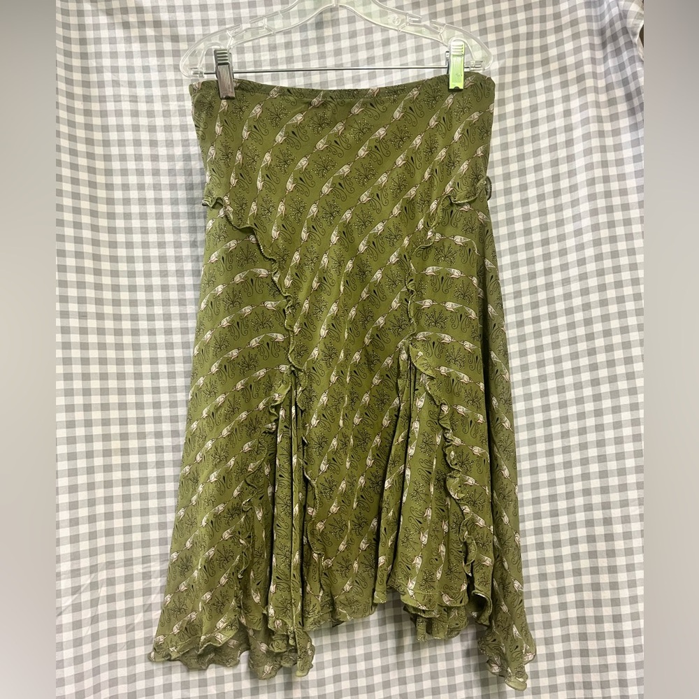 Max Studio Bird Patterned Skirt